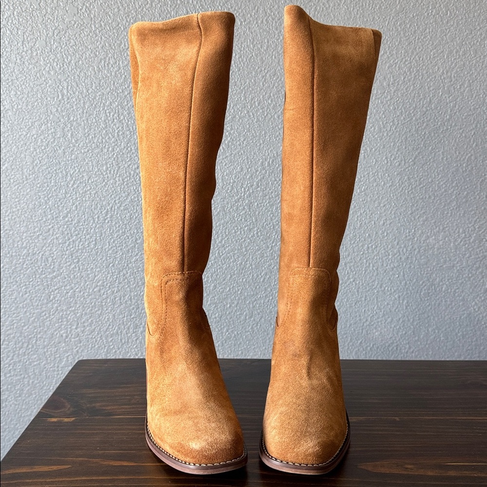Portland Leather Tan Knee-High Boots - Picture 4 of 14